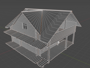 Forest hut 3D Model