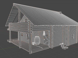 Forest hut 3D Model