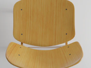 Chair Wooden 3D Model