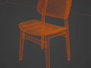 Chair Wooden 3D Model
