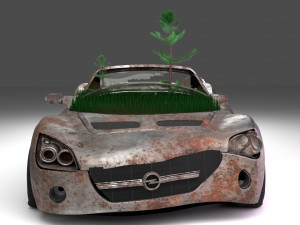 Apocalypse of Opel Speedster Model 3D