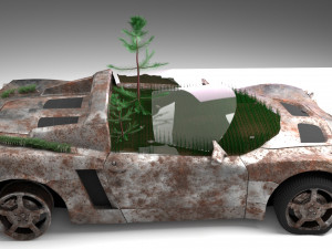Apocalypse of Opel Speedster Model 3D