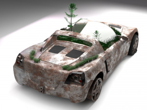 Apocalypse of Opel Speedster Model 3D