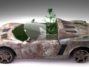 Apocalypse of Opel Speedster Model 3D
