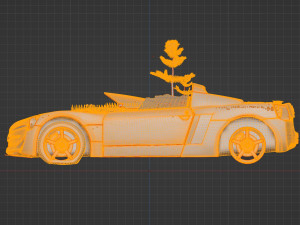 Apocalypse of Opel Speedster Model 3D