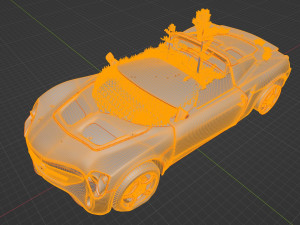 Apocalypse of Opel Speedster Model 3D
