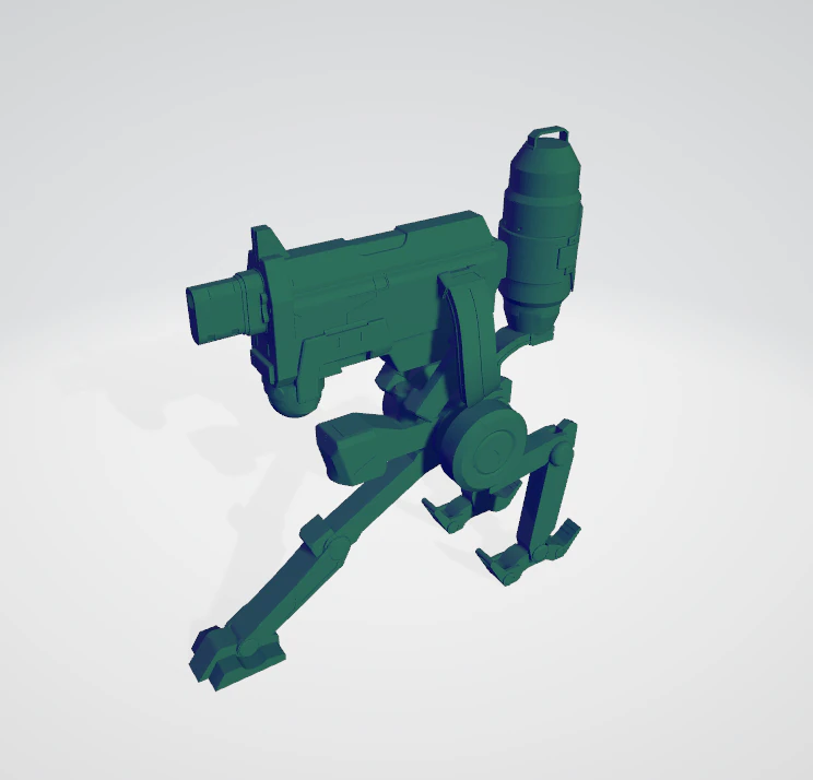 Killjoy Turret 3D Model .c4d .max .obj .3ds .fbx .stl .blend 