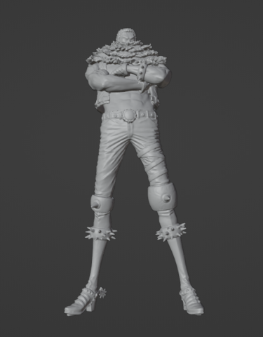 OnePiece Katakuri 3D 3D 모델 .c4d .max .obj .3ds .fbx .stl .blend 