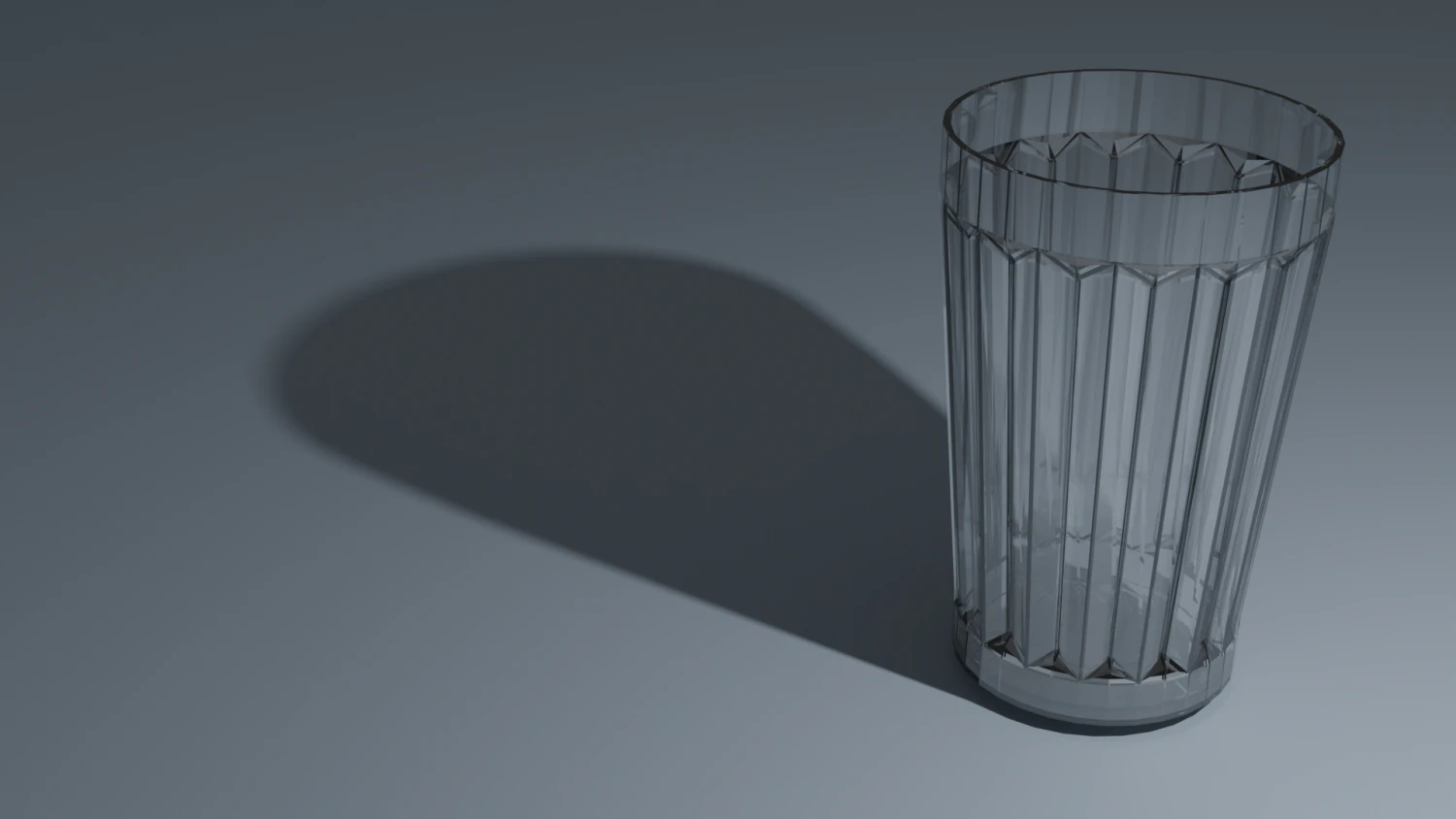 Faceted glass 3D Model .c4d .max .obj .3ds .fbx .stl .blend 