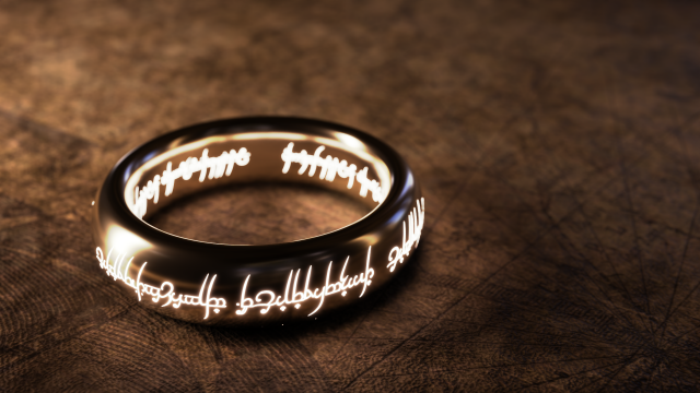 One Ring 3D 模型 .c4d .max .obj .3ds .fbx .stl .blend 
