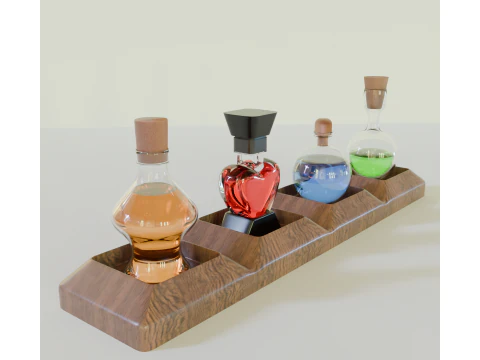 Set Ramuan Empat Kali Lipat Model 3D