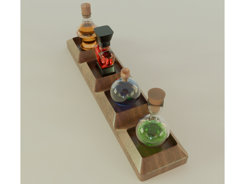 Quadruple Elixir Set 3D 模型