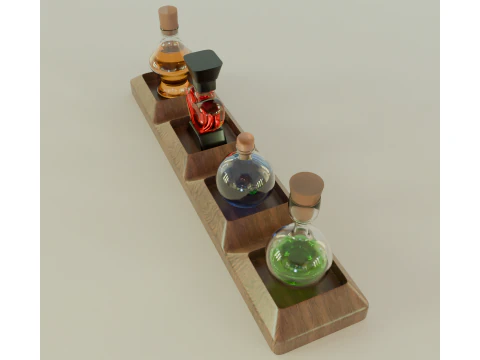 Set Ramuan Empat Kali Lipat Model 3D