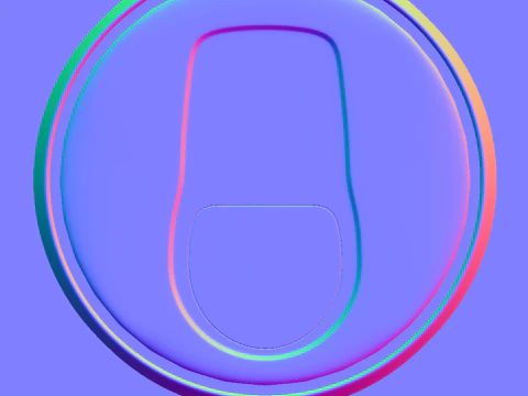 penindas merah Model 3D