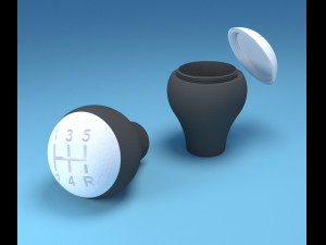 Gear Shifter Knob Container 3D Print Model