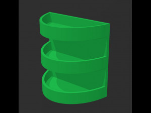 Floating Round Shelf Organizer Modello 3D