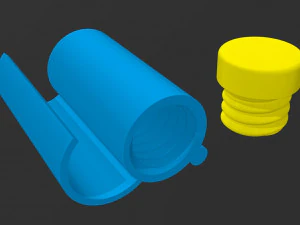 Smartphone Holder Tube Cable Storage Container Stand 3D Print Model