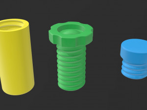 Storage Tube Cylinder Box Container 3D Print Model