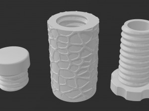 Storage Tube Cylinder Box Container 3D Print Model