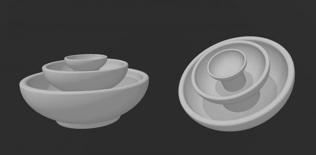 Potato Chip Party Cracker Dipping Bowl Dip Modelo de impresión 3D .c4d .max .obj .3ds .fbx .stl .blend 