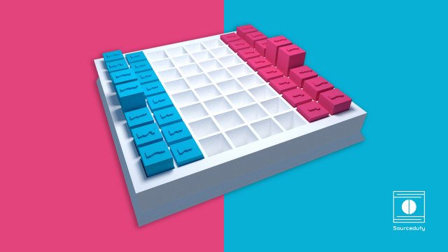 Sourceduty Chess Game Chessboard Set Modello di stampa 3D .c4d .max .obj .3ds .fbx .stl .blend 