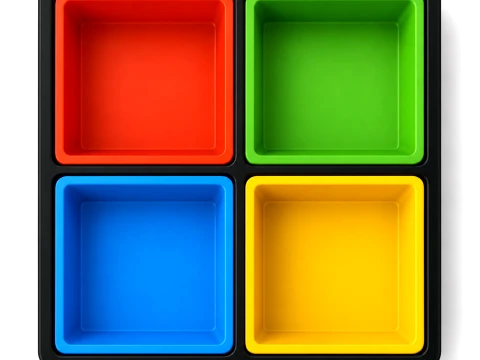 Micosoft 3D Nested Organizer Tray Boxes Model do druku 3D