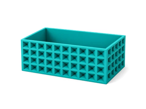 3D Textured Box Storage Container 3Dプリントモデル