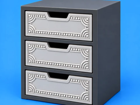 Decorative Drawer Storage Ornate Collection 3D 打印模型