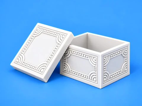 Decorative Storage Box Ornate Collection 3D 打印模型
