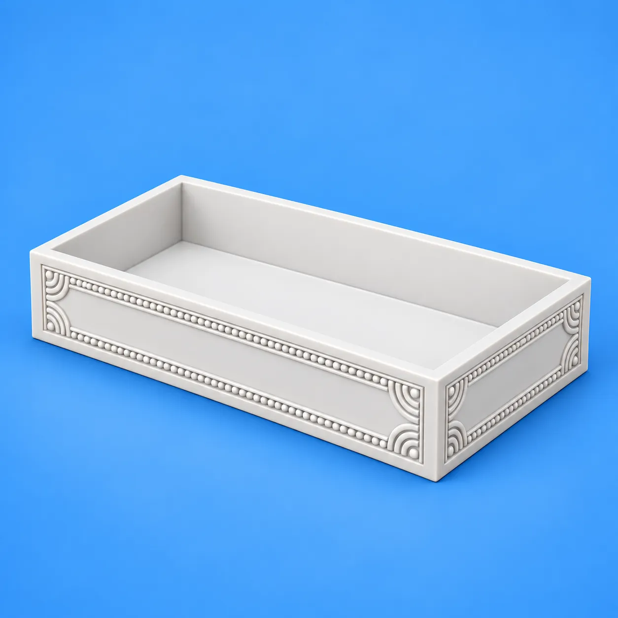 Decorative Tray Storage Ornate Collection 3D Print Model .c4d .max .obj .3ds .fbx .stl .blend 