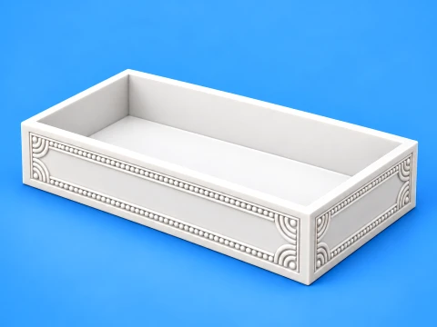 Decorative Tray Storage Ornate Collection 3D 打印模型