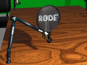 Podcast table 3D-Modell