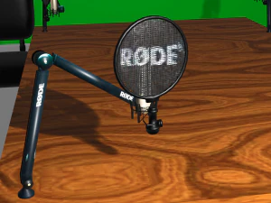 Podcast table 3D Model
