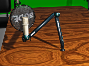 Podcast table 3D Модель