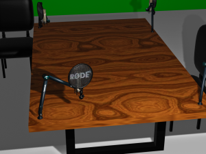 Podcast table 3D Модель