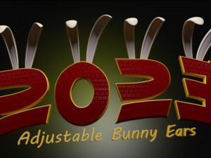 Orejas de conejo ajustables - Adjustable bunny ears 3D Model