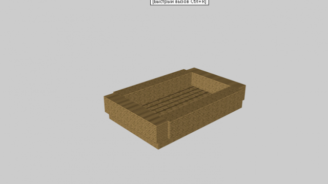 Minecraft a boat 3D Model .c4d .max .obj .3ds .fbx .stl .blend 