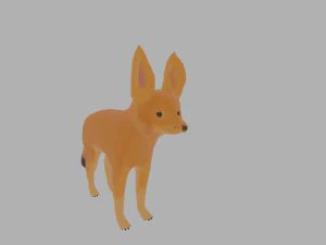 Rubah Fennec Model 3D