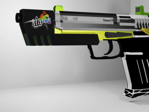 खासियत हथियार त्वचा 3D मॉडल