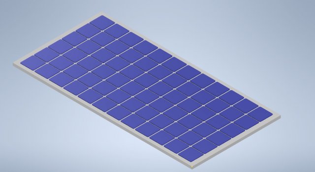Panel PV 2094x1038x30 3D Модель .c4d .max .obj .3ds .fbx .stl .blend 