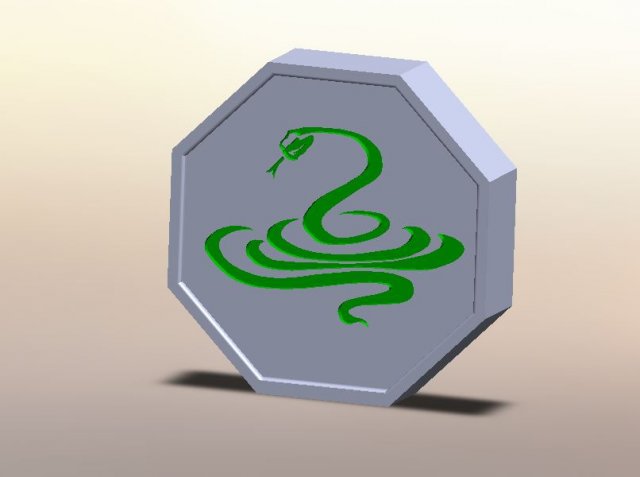 Snake Talisman from Jackie Chan Adventures Modelo de impresión 3D .c4d .max .obj .3ds .fbx .stl .blend 