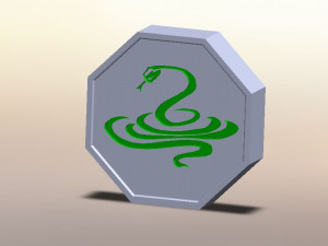 Snake Talisman from Jackie Chan Adventures 3D Print Model