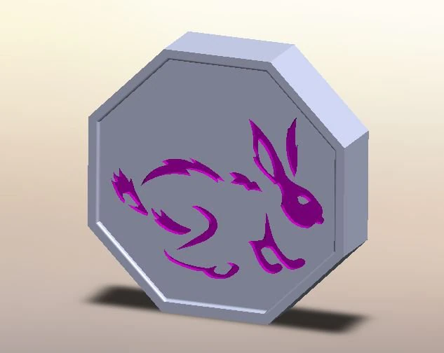 Rabbit Talisman from Jackie Chan Adventures 3D Print Model .c4d .max .obj .3ds .fbx .stl .blend 