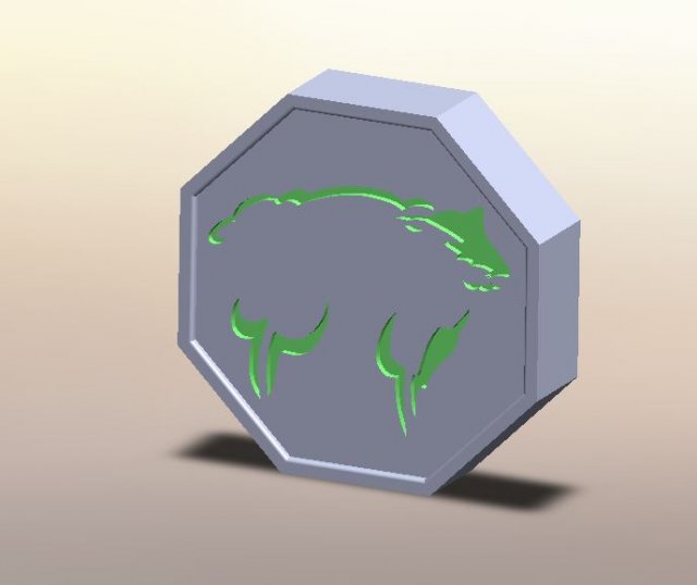 Sheep Talisman from Jackie Chan Adventures 3D Print Model .c4d .max .obj .3ds .fbx .stl .blend 