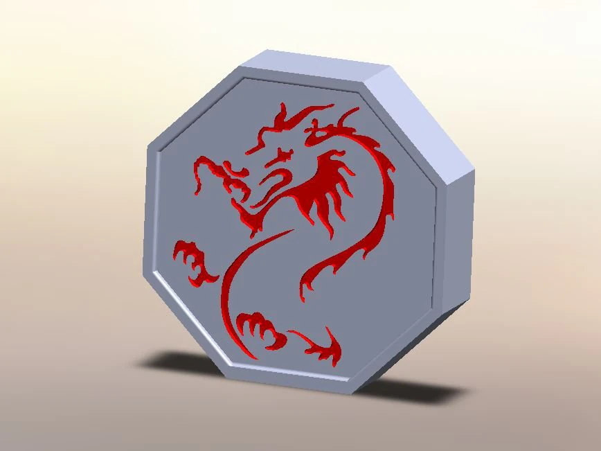 Dragon Talisman from Jackie Chan Adventures 3D Print Model .c4d .max .obj .3ds .fbx .stl .blend 