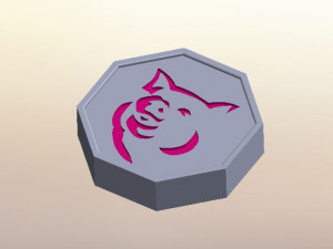 Pig Talisman from Jackie Chan Adventures 3Dプリントモデル