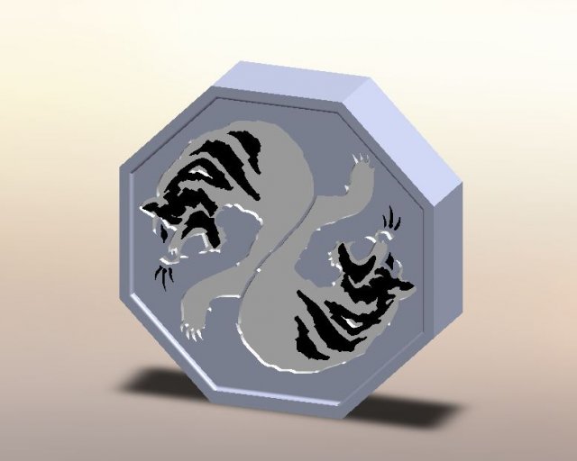 Tiger Talisman from Jackie Chan Adventures 3D Print Model .c4d .max .obj .3ds .fbx .stl .blend 
