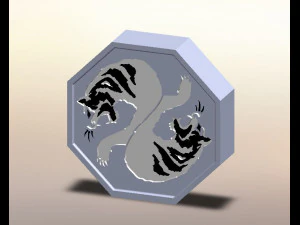 ジャッキー・チェン・アドベンチャーズのタイガー・タリスマン 3Dプリントモデル