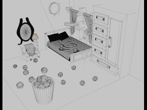 3d room Modèle 3D
