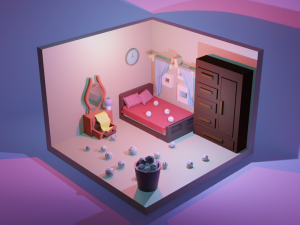 3d room Modèle 3D